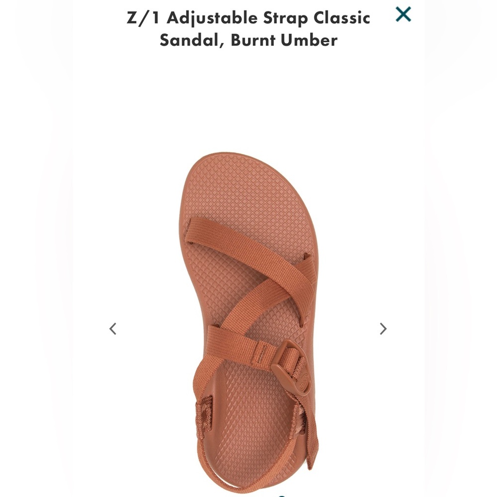 Z/1 Adjustable Strap Classic Sandal, Burnt Umber